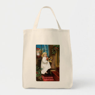 Santa's at the Window Tote Bag