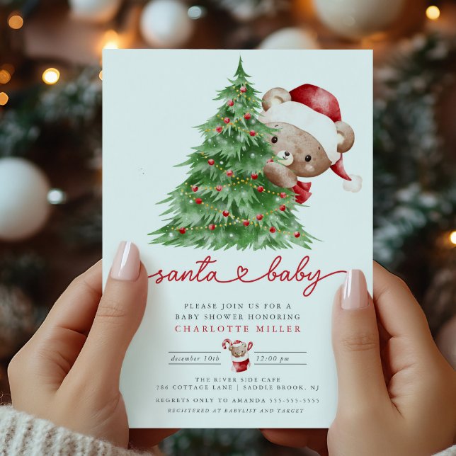 Santa's Baby Shower Invitation (Creator Uploaded)