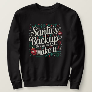 Santa's Backup   Funny Family Christmas Tees