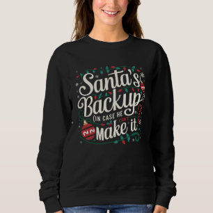 Santa's Backup Funny Family Christmas Tees