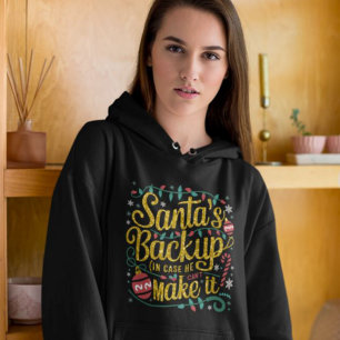 Santa's Backup   Funny Family Christmas Tees