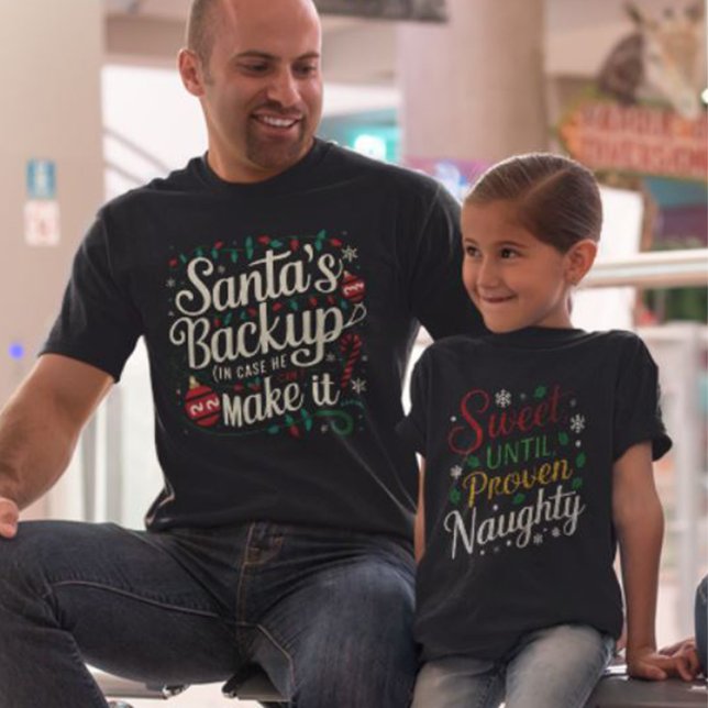 Santa's Backup | Funny Family Christmas Tees (Creator Uploaded)