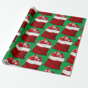 Santa's Bag Wrapping Paper