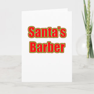 Santa's Barber Holiday Card