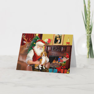 Santa's Beagle (#7) Holiday Card
