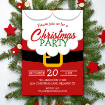 Santa's Beard And Belt Holiday Christmas Party