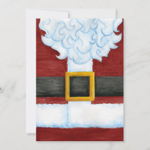 Santa's Belly Invitation