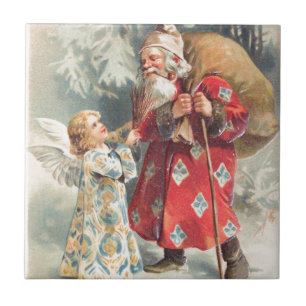 Santa's Best Christmas Wishes Tile