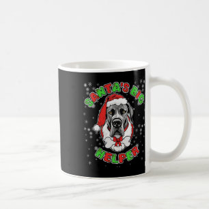 Santa's Big Helper Great Dane Dog Lover Christmas Coffee Mug