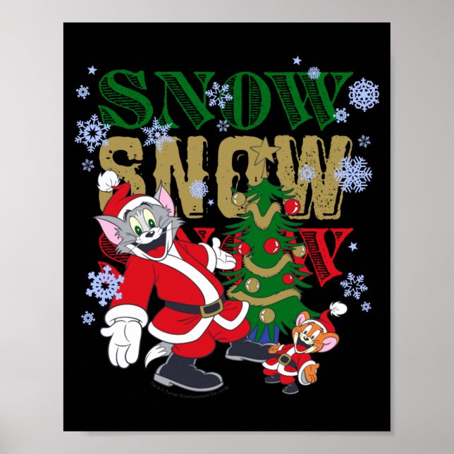 Santas By The Tree  Poster (Front)