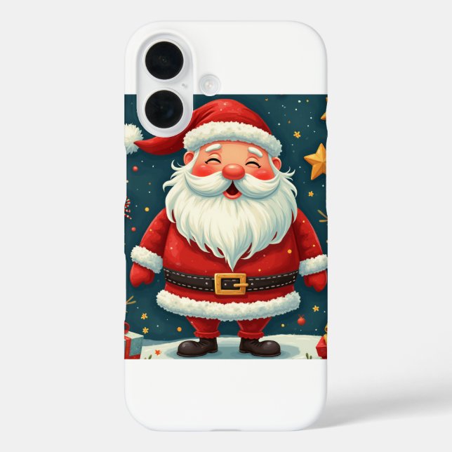 Santa's Charm iPhone 16 Case (Back)