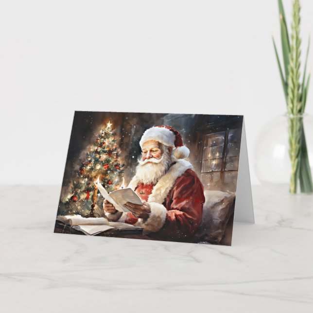 Santa's Christmas List Card (Front)