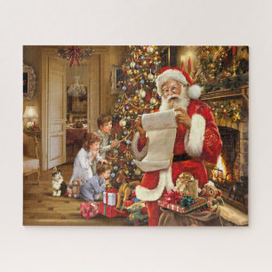 Santa's Christmas Night Visit Jigsaw Puzzle