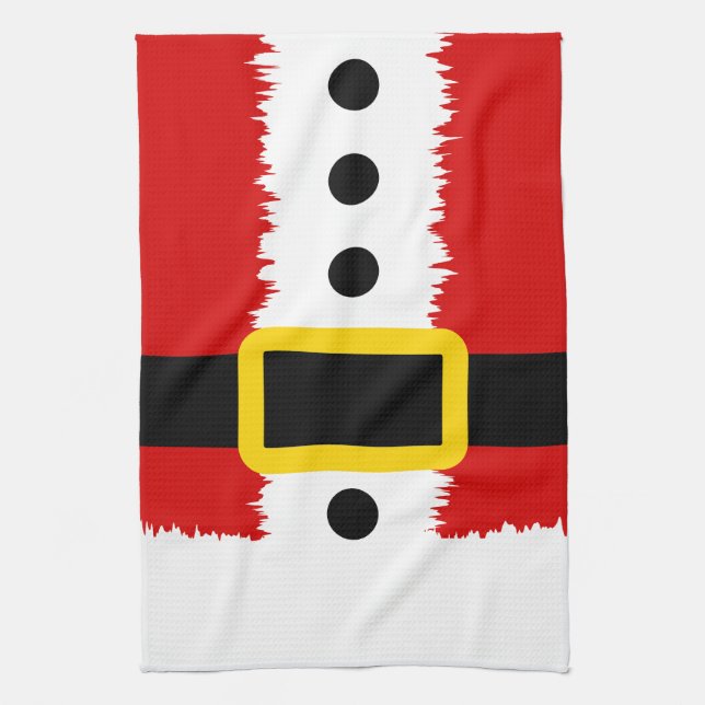 Santa's Coat Tea Towel (Vertical)
