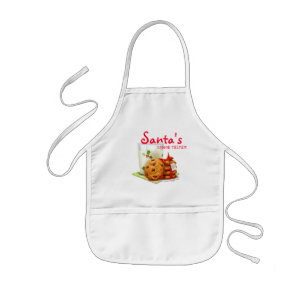 Santa's Cookie Tester Kids Apron