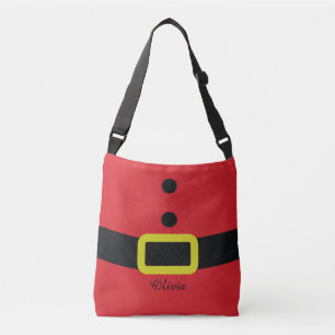 Santa's Costume Custom Name Crossbody Bag