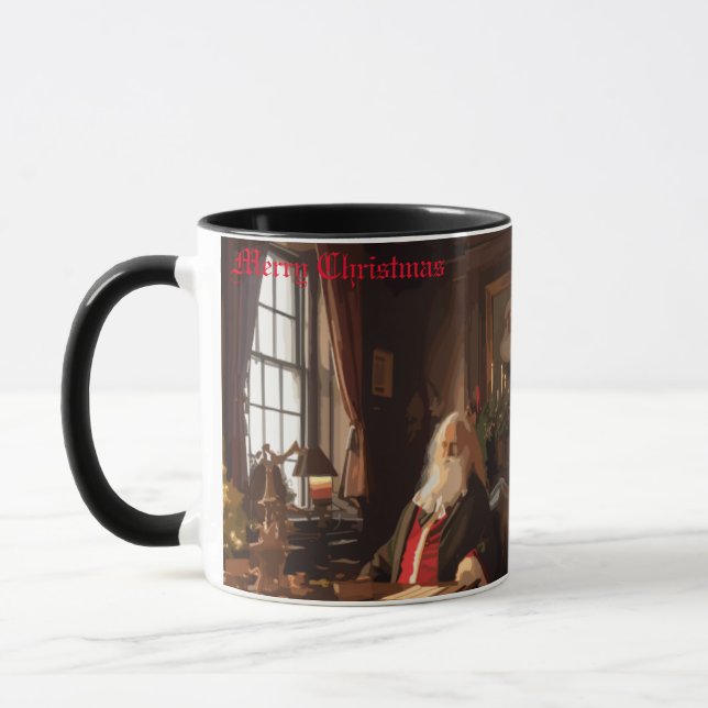 Santa's Cozy Nook Mug (Left)