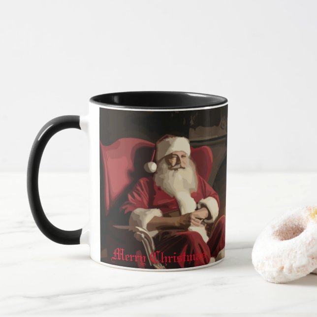Santa's Cozy Nook Mug (With Donut)