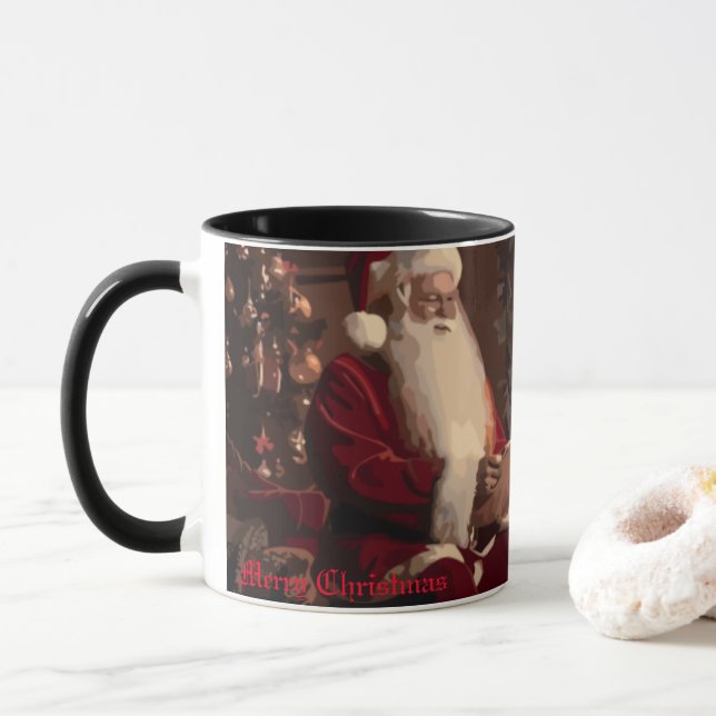 Santa's Cozy Nook Mug (With Donut)