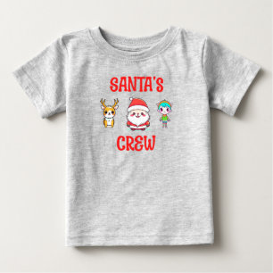 Santa's Crew Kawaii Style Baby T-Shirt