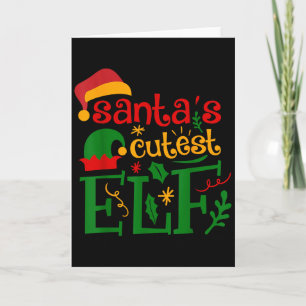 Santas Cutest Elf Infant Pajamas Christmas Boy And Card