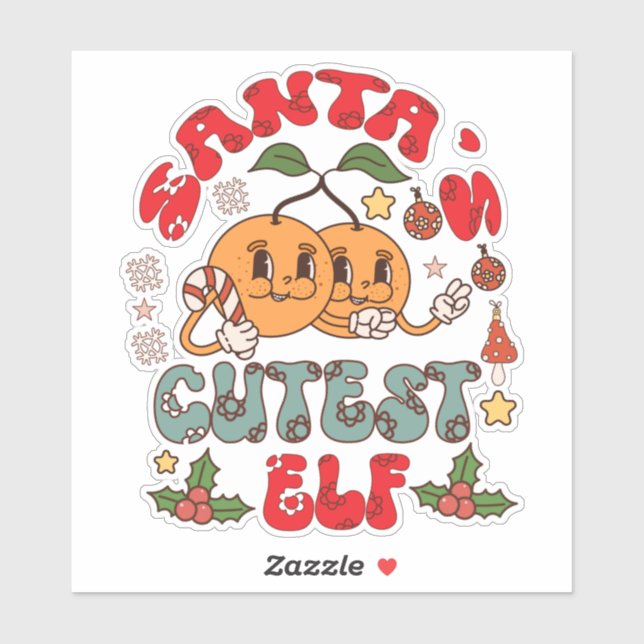 Santa's Cutest Elf Sublimation-80881 (Sheet)