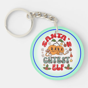 Santa's Cutest Elf Sublimation-80881 Key Ring