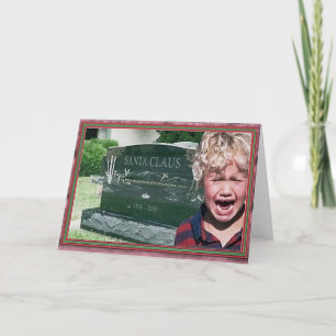 santas dead holiday card