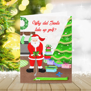 Santa's Early Gift - A Hole-in-One Christmas  Card