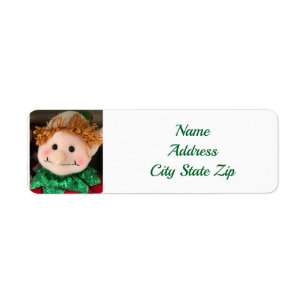 "SANTA'S ELF AT CHRISTMAS" CHRISTMAS RETURN ADDRESS LABEL