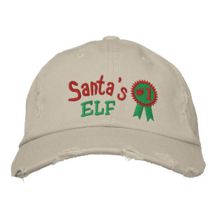 Santa's Elf Embroidered Hat