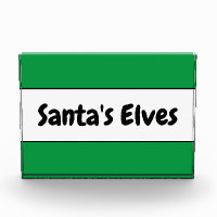 SANTA'S ELVES Cute Bright Green White Stripes