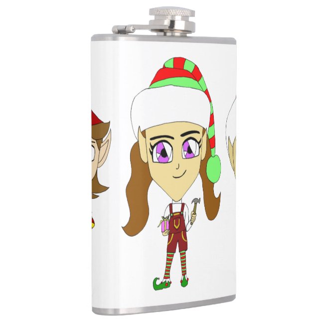 Santas elves     hip flask (Right)