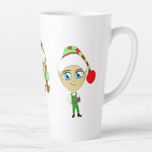 Santas elves latte mug