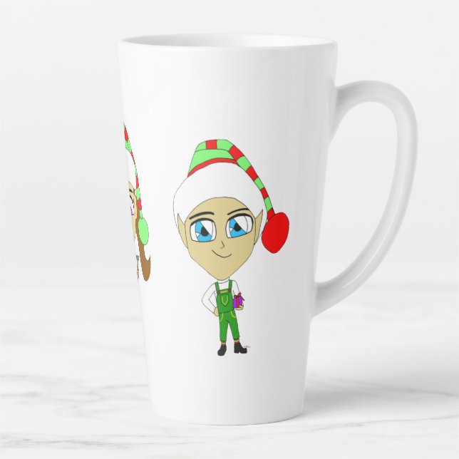 Santas elves latte mug (Right)