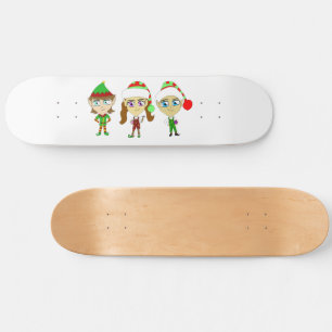 Santas elves skateboard