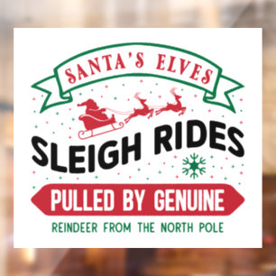 Santa's elves sleigh rides Christmas