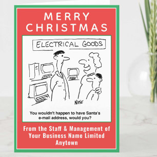 Santa's Email Electrical Retail Christmas Card