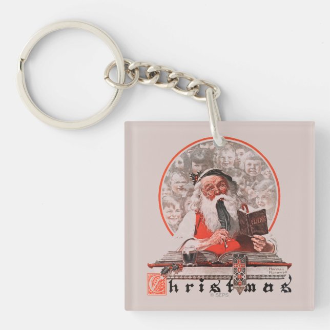 Santa's Expenses Key Ring (Front)