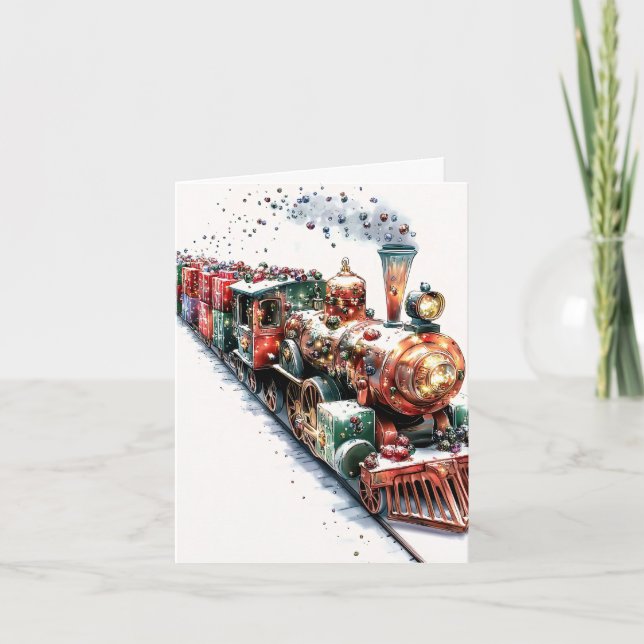 Santa's Express Holiday Card (Front)