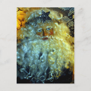 Santa's Face Holiday Postcard