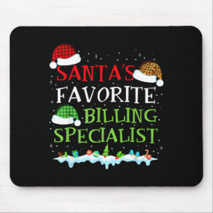 Santa's Favorite Billing Specialist Fun Christmas Mouse Pad