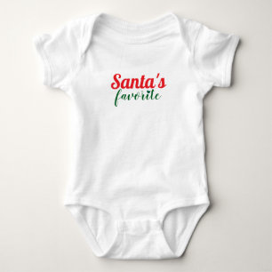 Santas Favorite Christmas Baby Suit Bodysuit