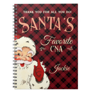 Santa's Favorite CNA Notebook