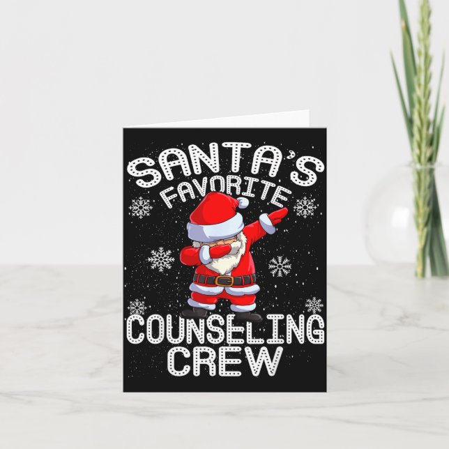 Santa's Favorite Counseling Crew Christmas  Card (Front)
