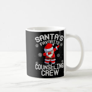 Santa's Favorite Counseling Crew Christmas Coffee Mug