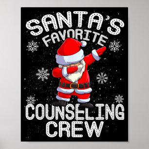 Santa's Favorite Counseling Crew Christmas  Poster