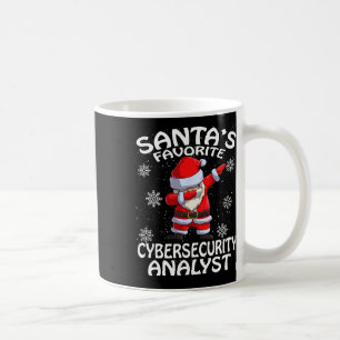 Santa's Favorite Cyber Security Analyst Christmas Coffee Mug