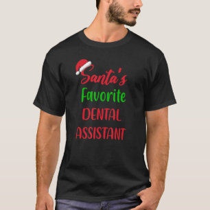Santas Favorite Dental Assistant     Christmas Paj T-Shirt
