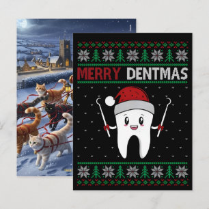 Santas Favorite Dental Hygienist Saves Christmas Holiday Postcard